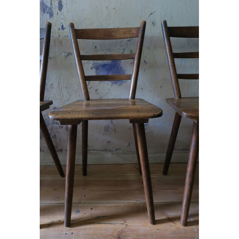 Vintage Munich beer hall board chairs - 1960s