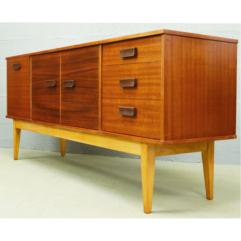 Enfilade vintage en palissandre et teck - 1960