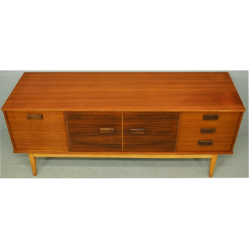 Mid-Century Rosewood and Teak sideboard - 1960s