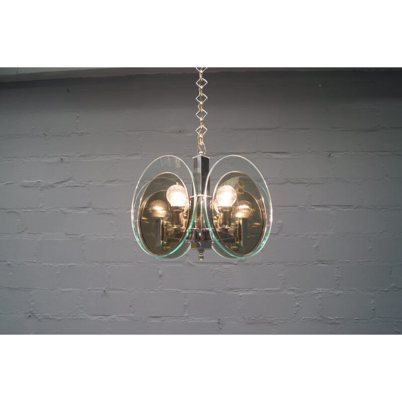 Italian Ceiling Lamp from Lupi Cristal Luxor - 1960s