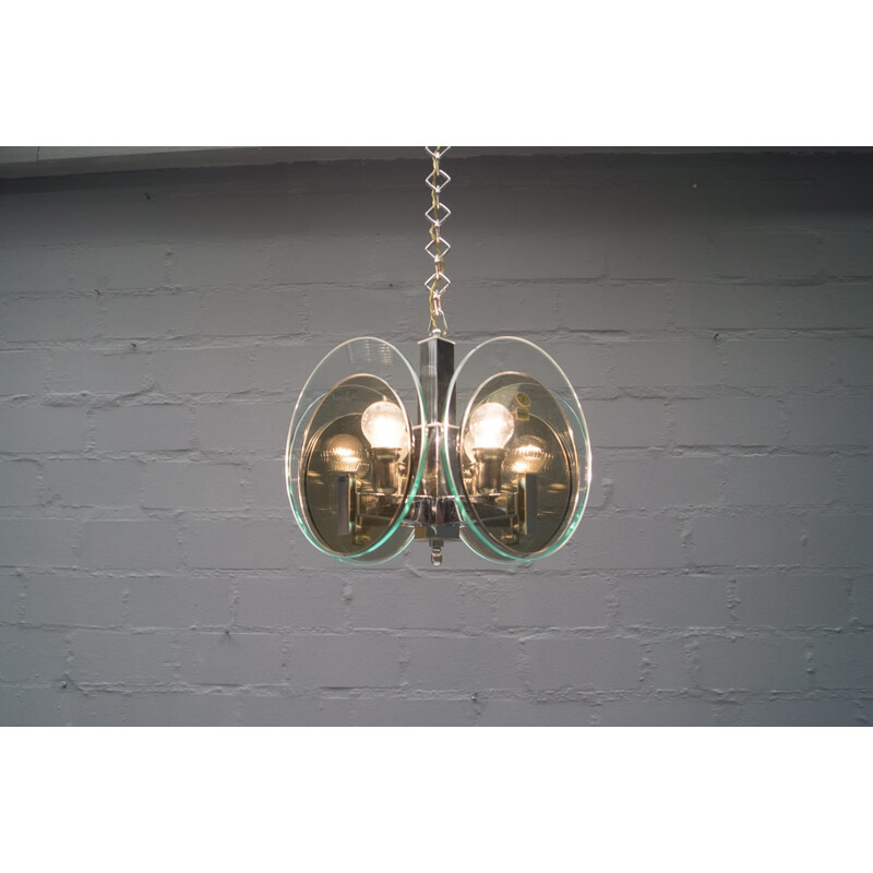Italian Ceiling Lamp from Lupi Cristal Luxor - 1960s