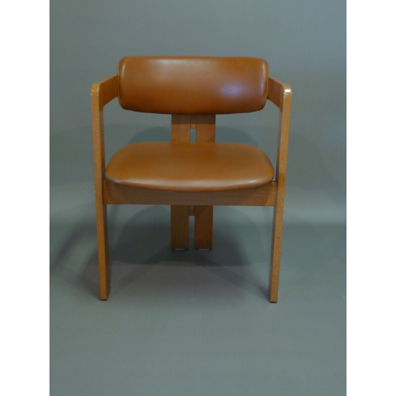 Tripod armchair in leather - 1960s