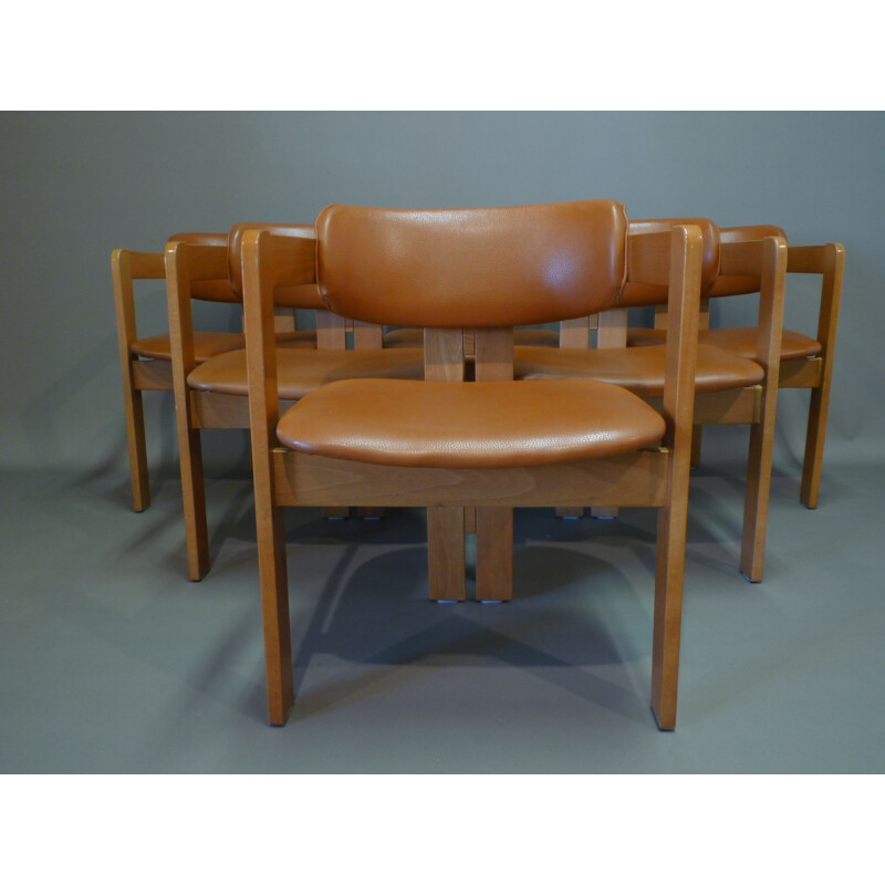 Tripod armchair in leather - 1960s