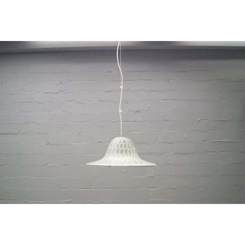 Vintage glass pendant light by Aloys Ferdinand Gangkofner for Peill & Putzler - 1960s 