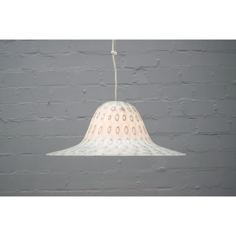 Vintage glass pendant light by Aloys Ferdinand Gangkofner for Peill & Putzler - 1960s 