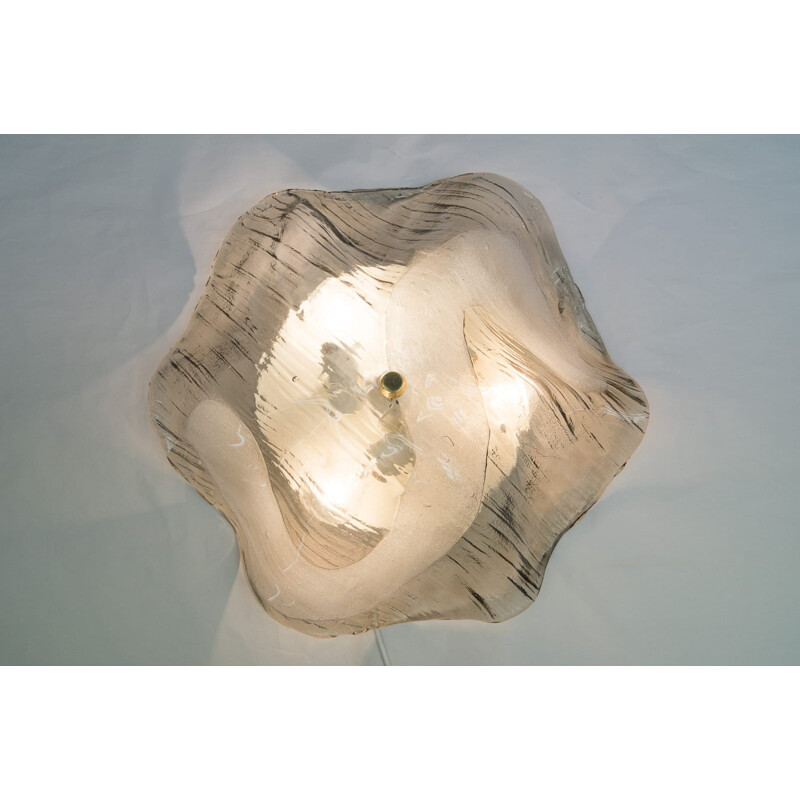 Lampada da soffitto in vetro 5413 di Kalmar - 1960