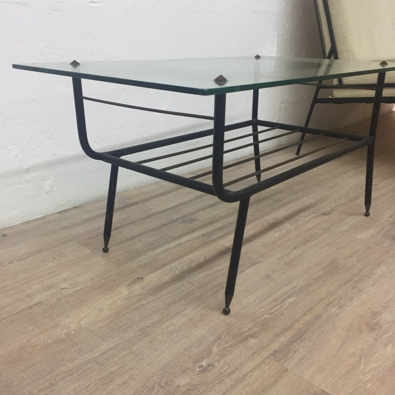 Vintage lack metal living room set - 1950s