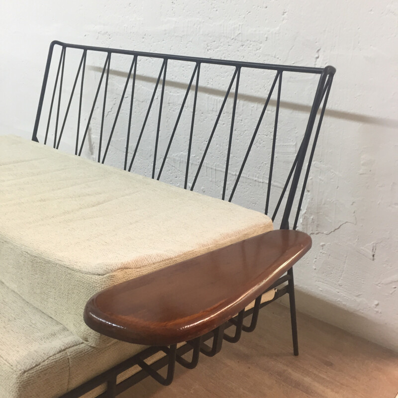 Vintage lack metal living room set - 1950s