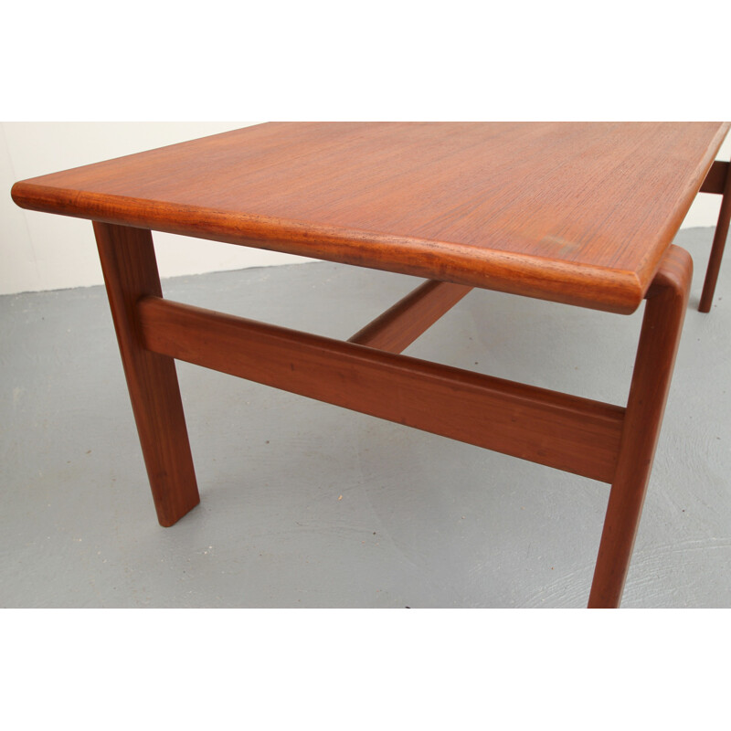 Table basse vintage en teck, Danemark 1960