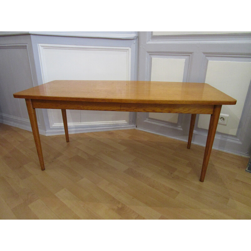 Yugoslav light wood coffee table - 1960s