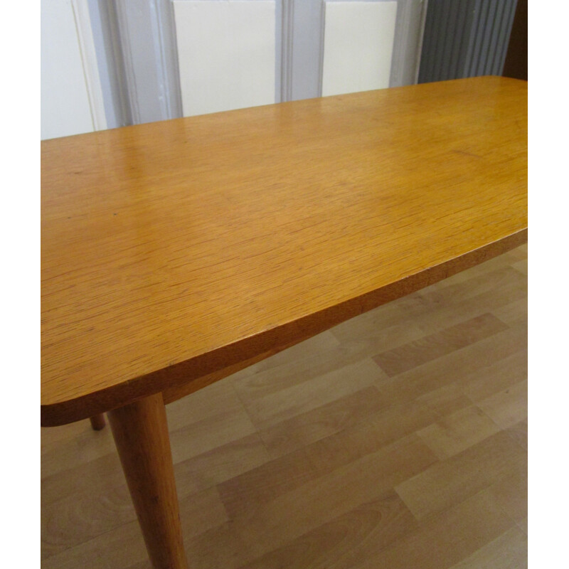 Yugoslav light wood coffee table - 1960s