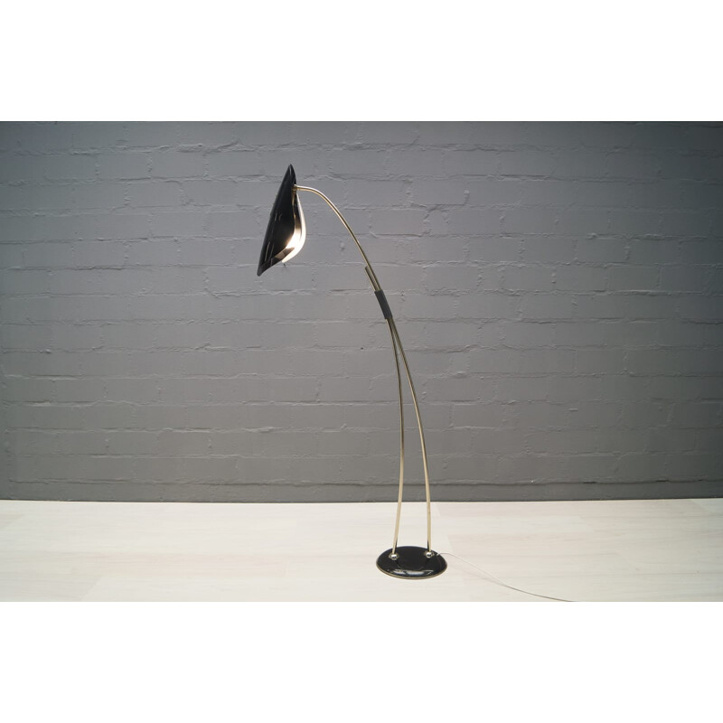 Mid century Italian floor lamp in plexiglas and chromium - 1960s