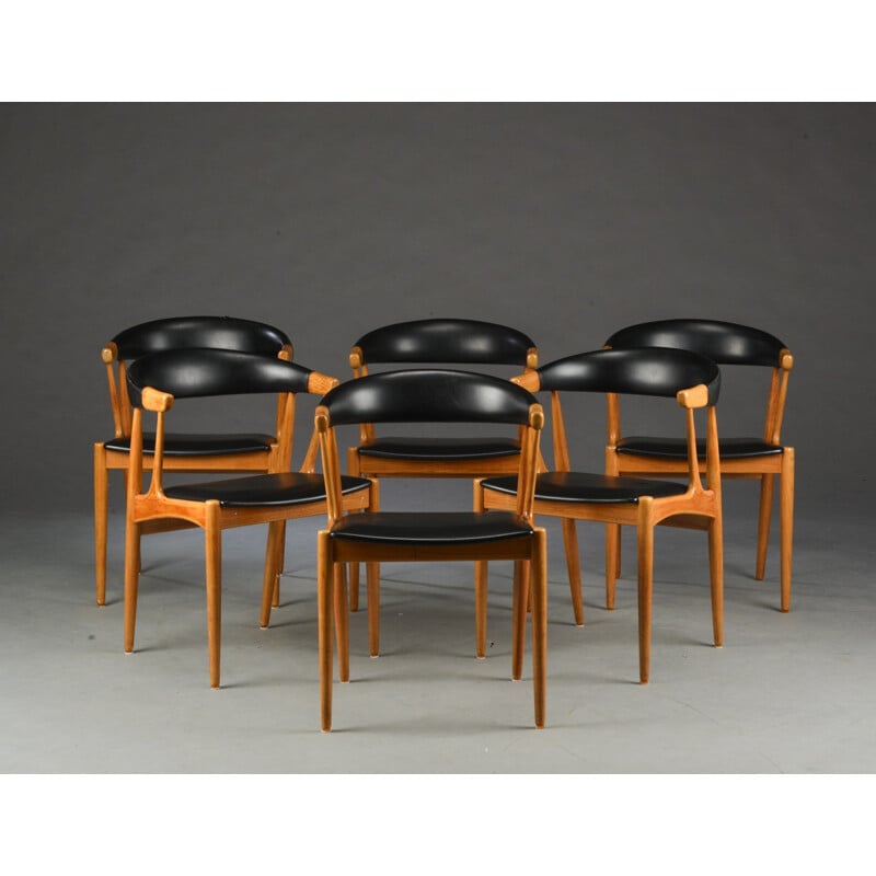 Set of 6 BA 113 dining chairs by Johannes Andersen for Brødere Andersen Møbelfabrik - 1960s