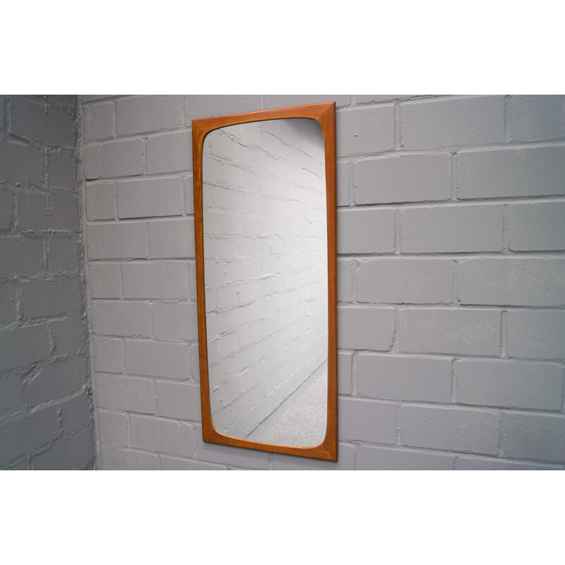 Danish Teak Wall Mirror by Aksel Kjersgaard for Aarhus - 1960s