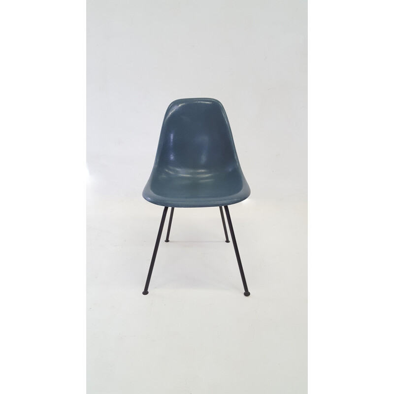 DSX blue jeans chair by Charles & Ray Eames - 1960s