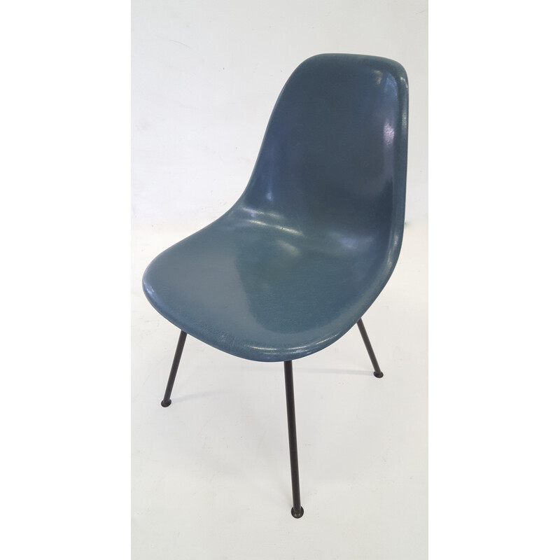 DSX blue jeans chair by Charles & Ray Eames - 1960s