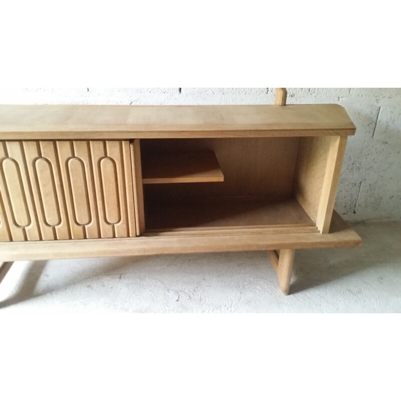 Solid oak sideboard by Guillerme and Chambron for Votre Maison - 1950s