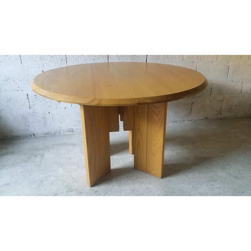 Regain mid-century dining table in elm - 1980s