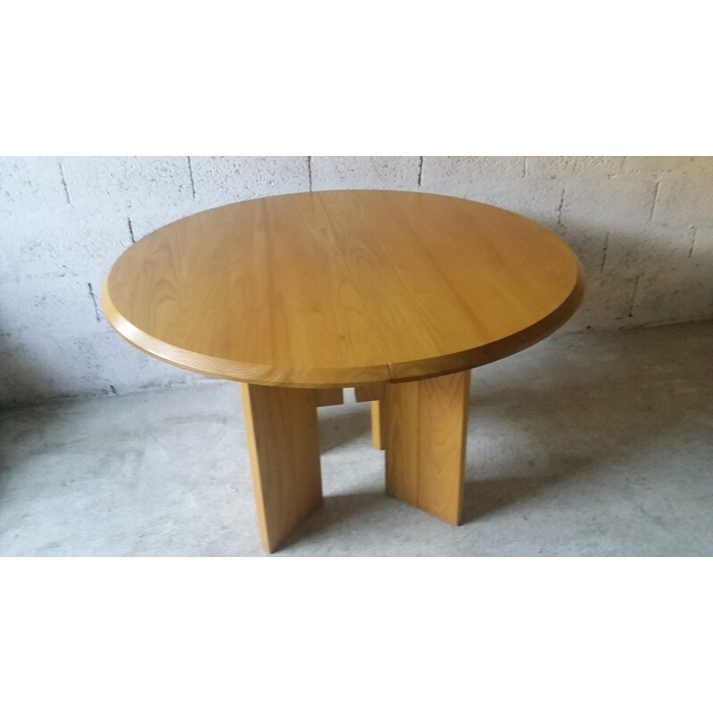 Regain mid-century dining table in elm - 1980s