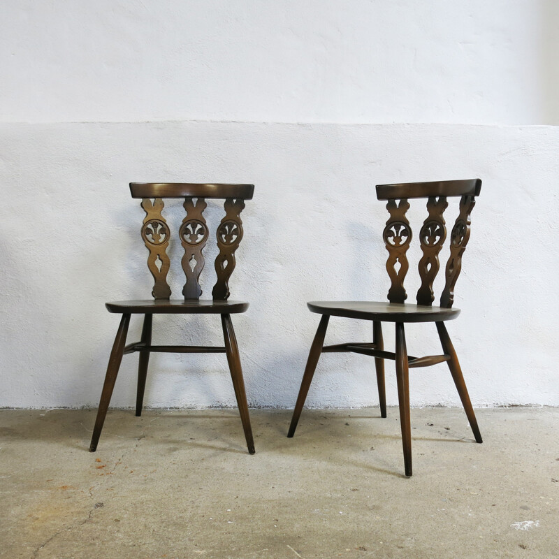 Set of 6 Windsor chairs by Lucian Ercolani for Ercol - 1970s