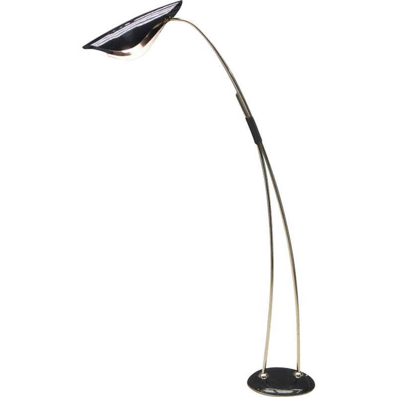 Mid century Italian floor lamp in plexiglas and chromium - 1960s