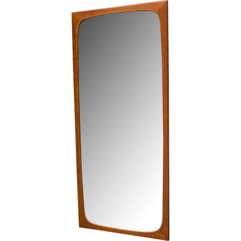 Danish Teak Wall Mirror by Aksel Kjersgaard for Aarhus - 1960s