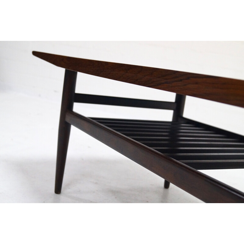 Mid-century rosewood coffee table Danish - 1960s