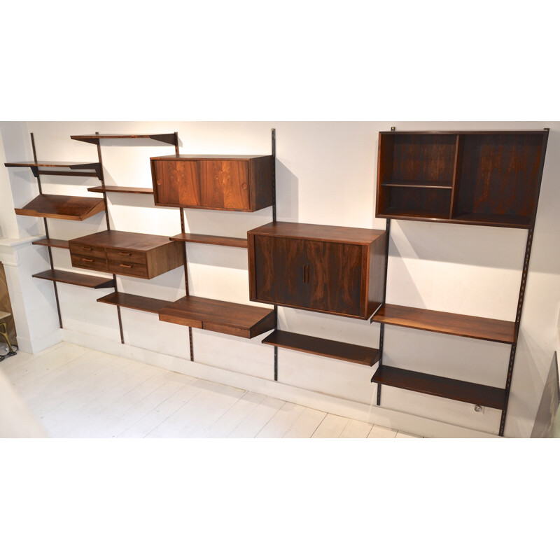 Rosewood wall unit by Kai Kristiansen - 1950s