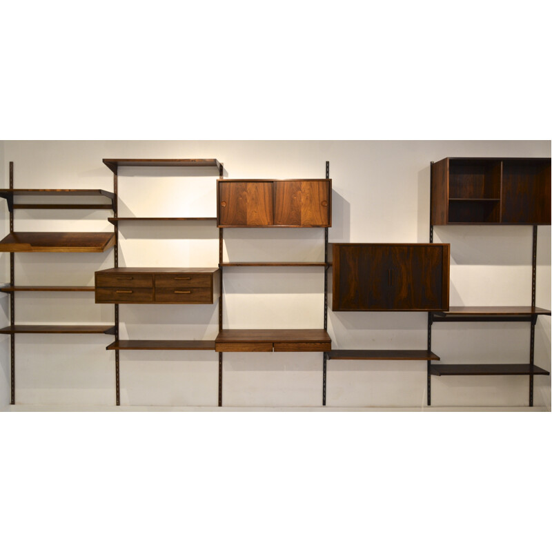 Rosewood wall unit by Kai Kristiansen - 1950s