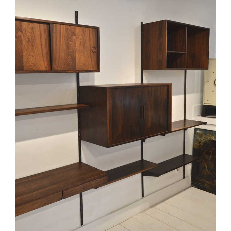 Rosewood wall unit by Kai Kristiansen - 1950s