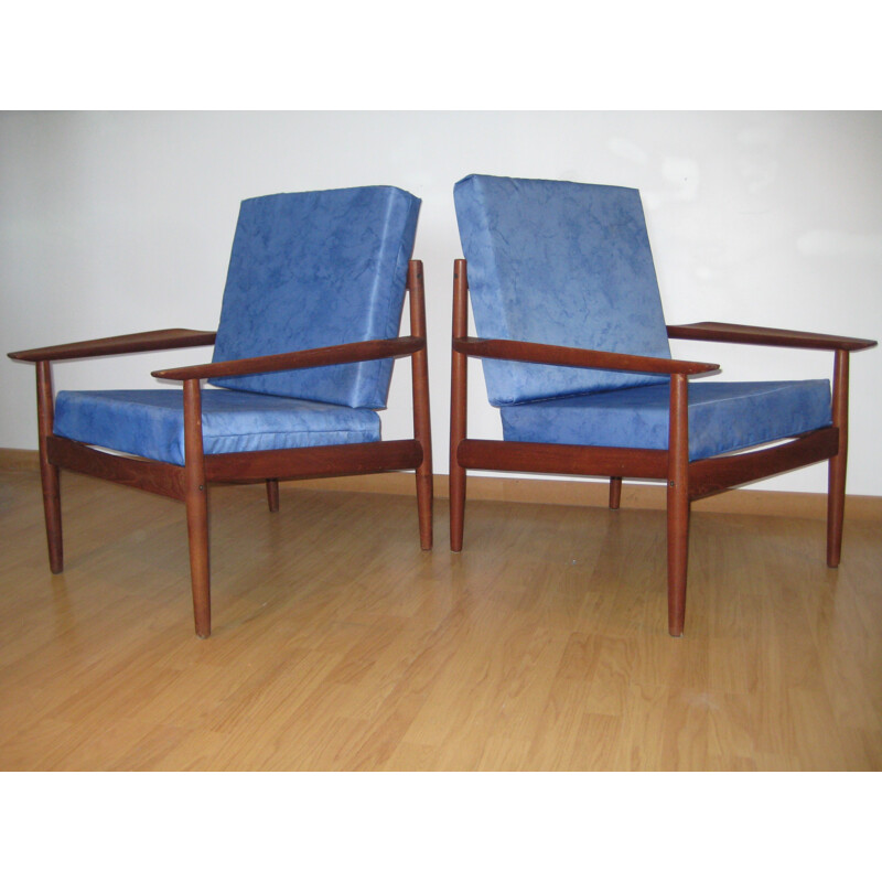 Pair of Scandinavian armchair by Arne Vodder - 1960s