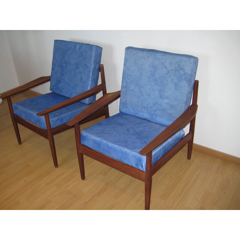 Pair of Scandinavian armchair by Arne Vodder - 1960s