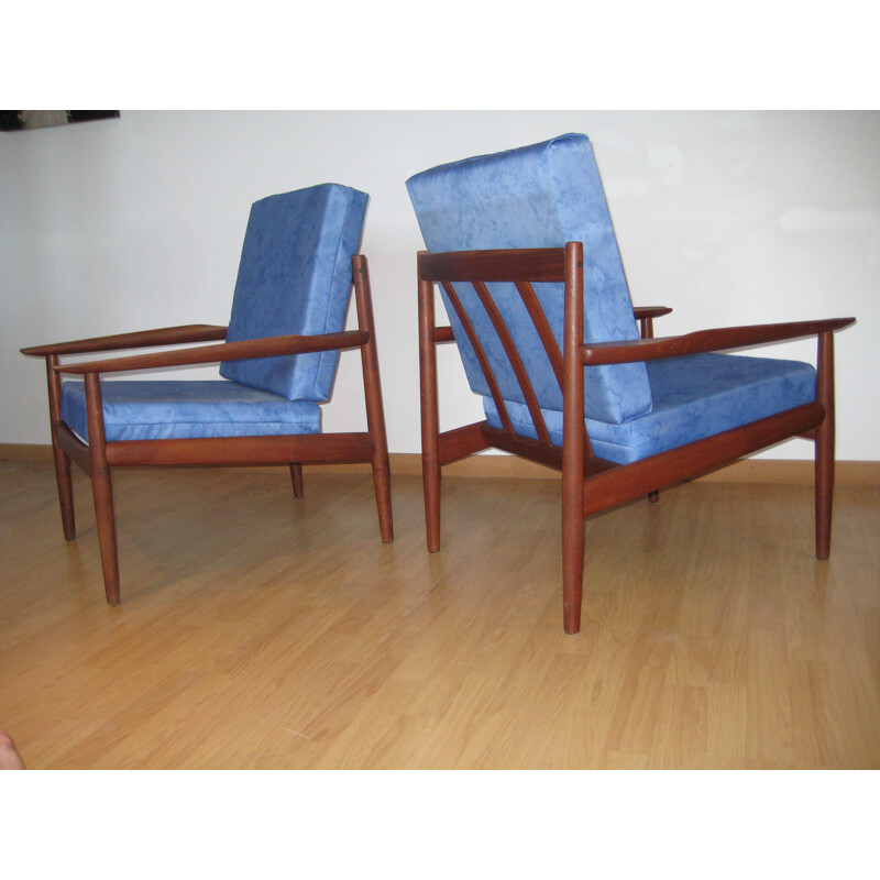 Pair of Scandinavian armchair by Arne Vodder - 1960s