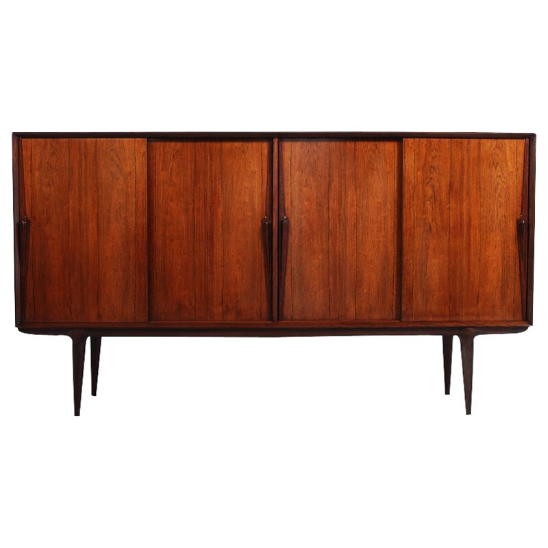 High sideboard in rosewood, Gunni OMANN - 1960s