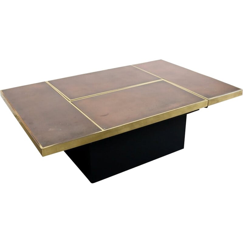 Coffee table in copper and brass - 1970s