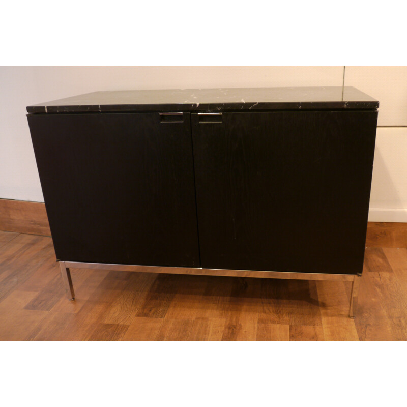 Sideboard with a black marble table top, Florence KNOLL - 1980s