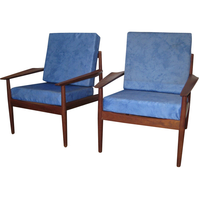 Pair of Scandinavian armchair by Arne Vodder - 1960s