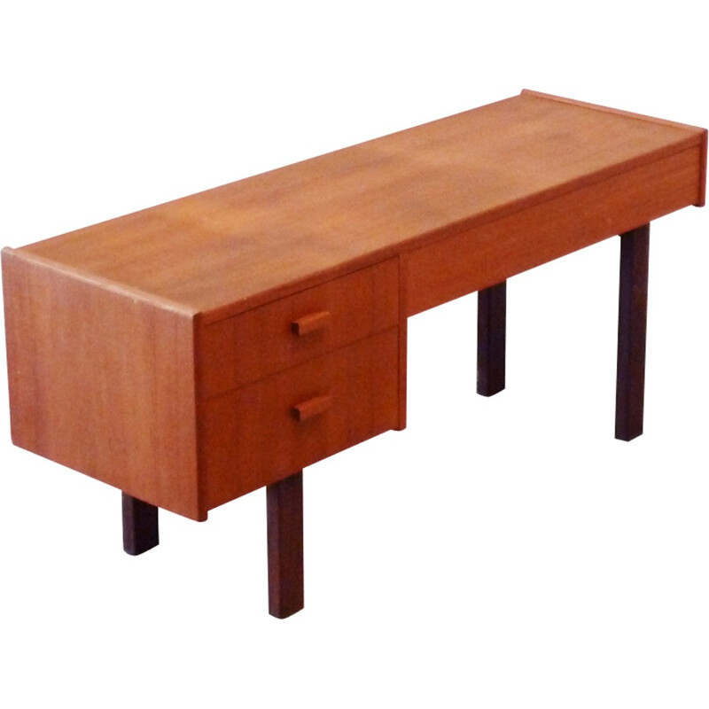 L-shaped low chest of drawers in teak - 1960s