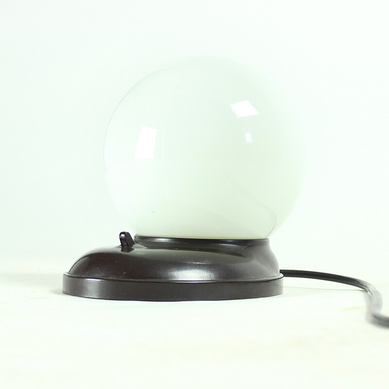 Mid century black table lamp in plastics - 1950s