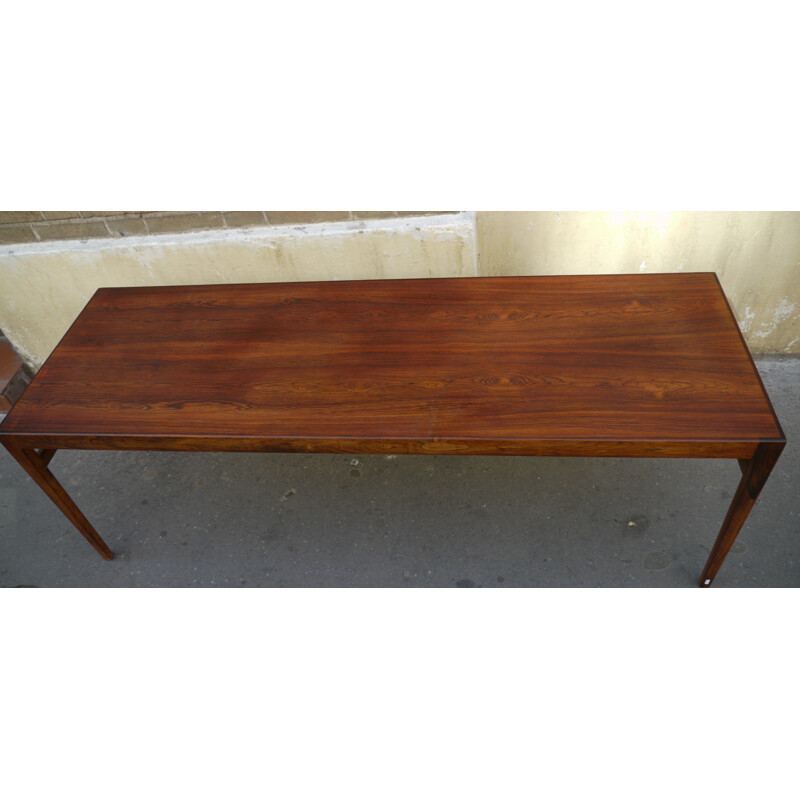 Coffee table in rosewood, Ludvig PONTOPPIDAN - 1960s