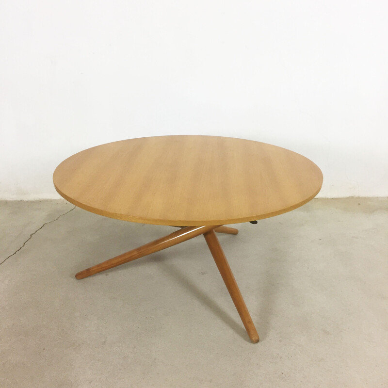 Movex dining table in cherry wood by Jürg Bally for Wohnhilfe Zürich - 1950s