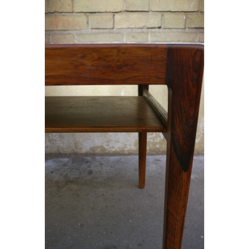 Coffee table in rosewood, Ludvig PONTOPPIDAN - 1960s
