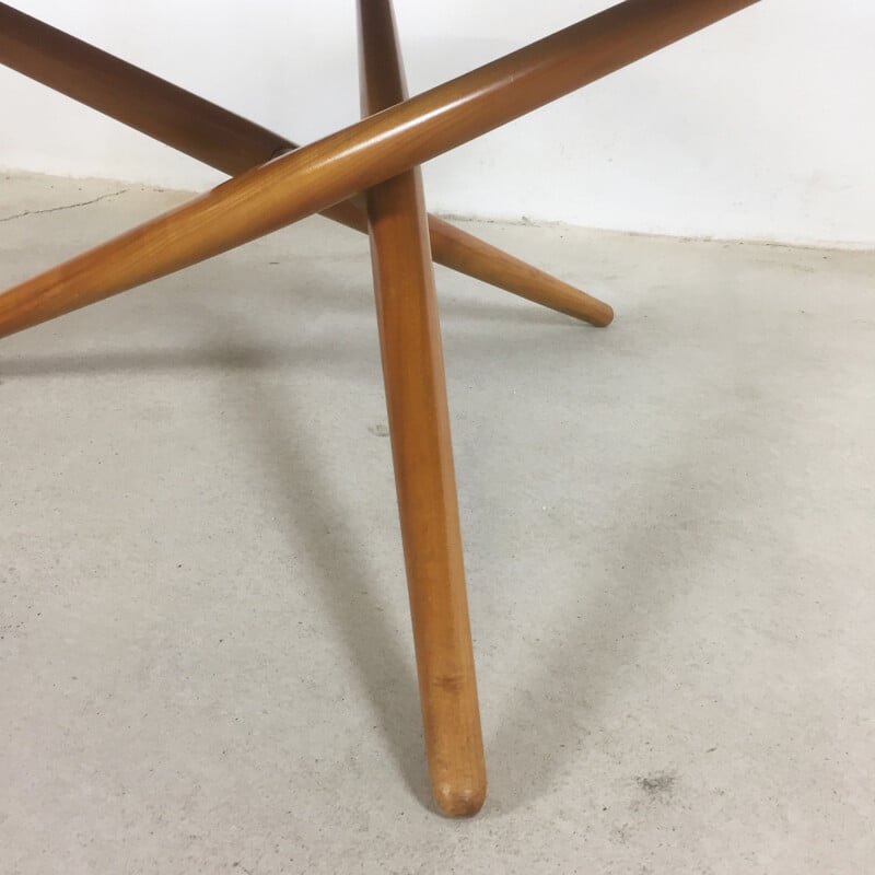 Movex dining table in cherry wood by Jürg Bally for Wohnhilfe Zürich - 1950s