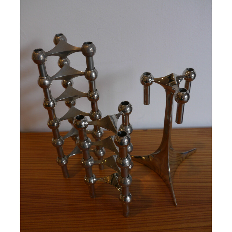 Pair of candlesticks with 22 modules, Manufacturer Nagel - 1970s