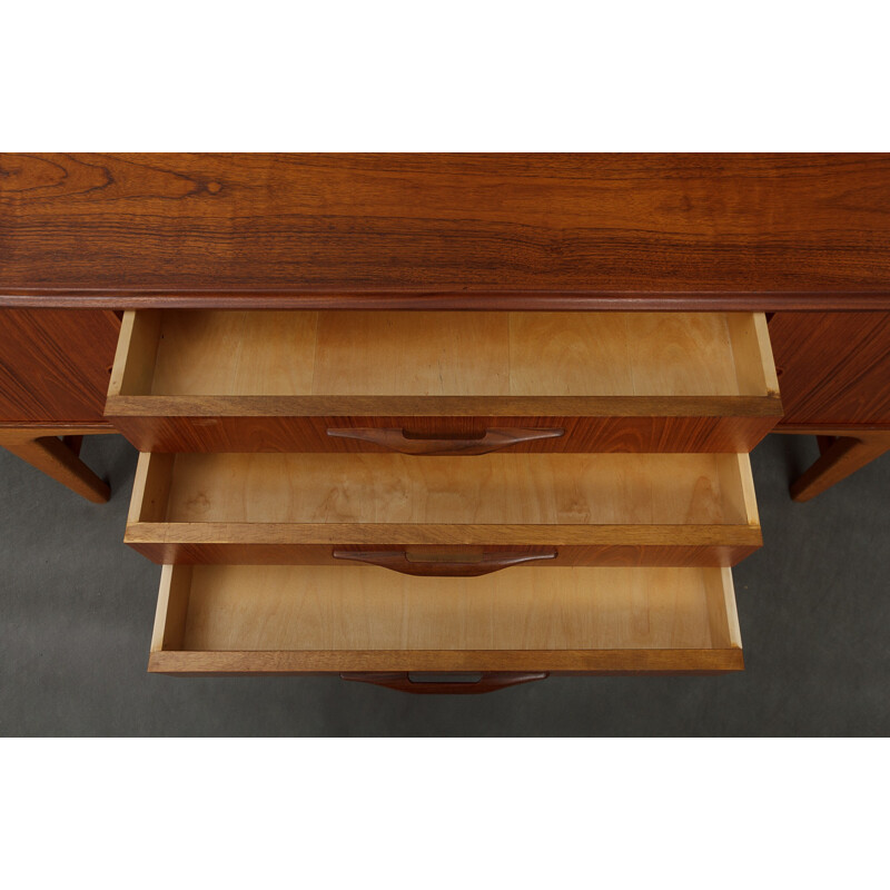 Scnadinavian teak sideboard with oak base - 1960s