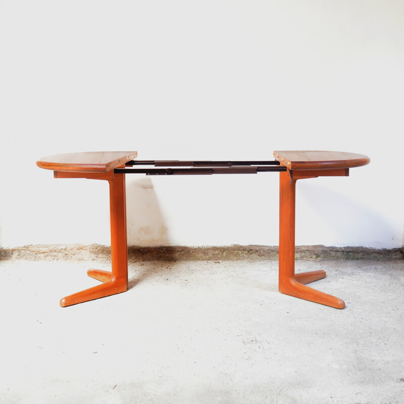 Danish teak table with extension produced by  Korup Design - 1960s