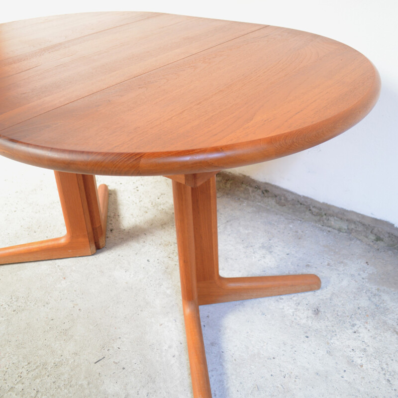 Danish teak table with extension produced by  Korup Design - 1960s