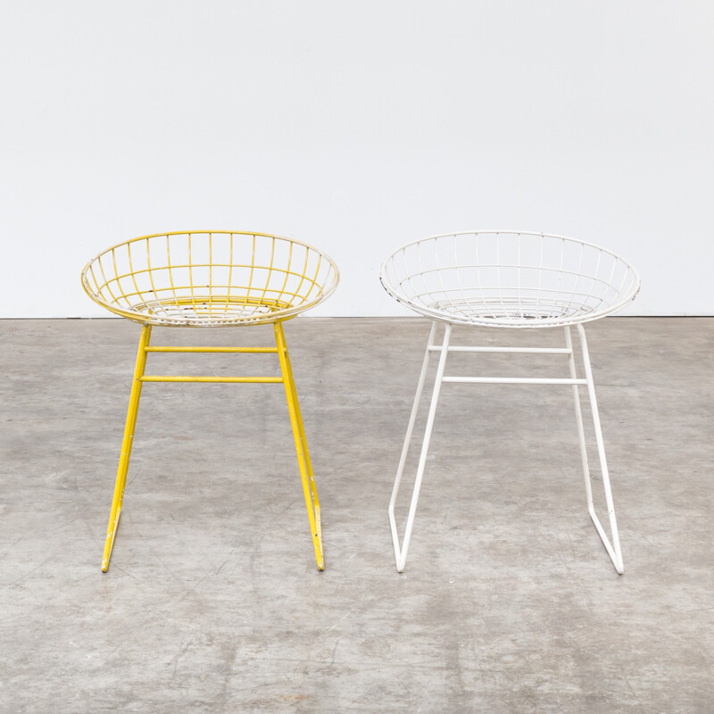 Set of 2 Tomado metal chairs by Cees Braakman for Pastoe - 1950s