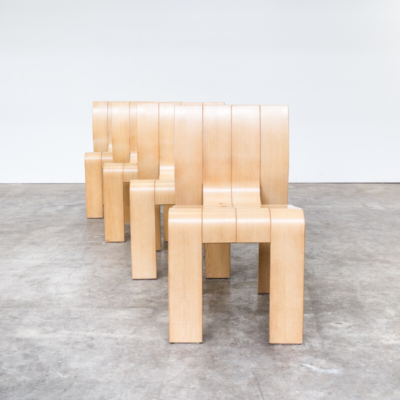 Ensemble de 4 chaises à repas de Gijs Bakker pour Castelijn - 1970