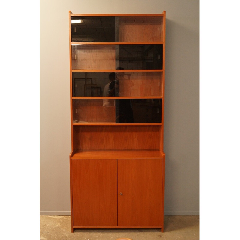 Teak and glass bookcase - 1960s